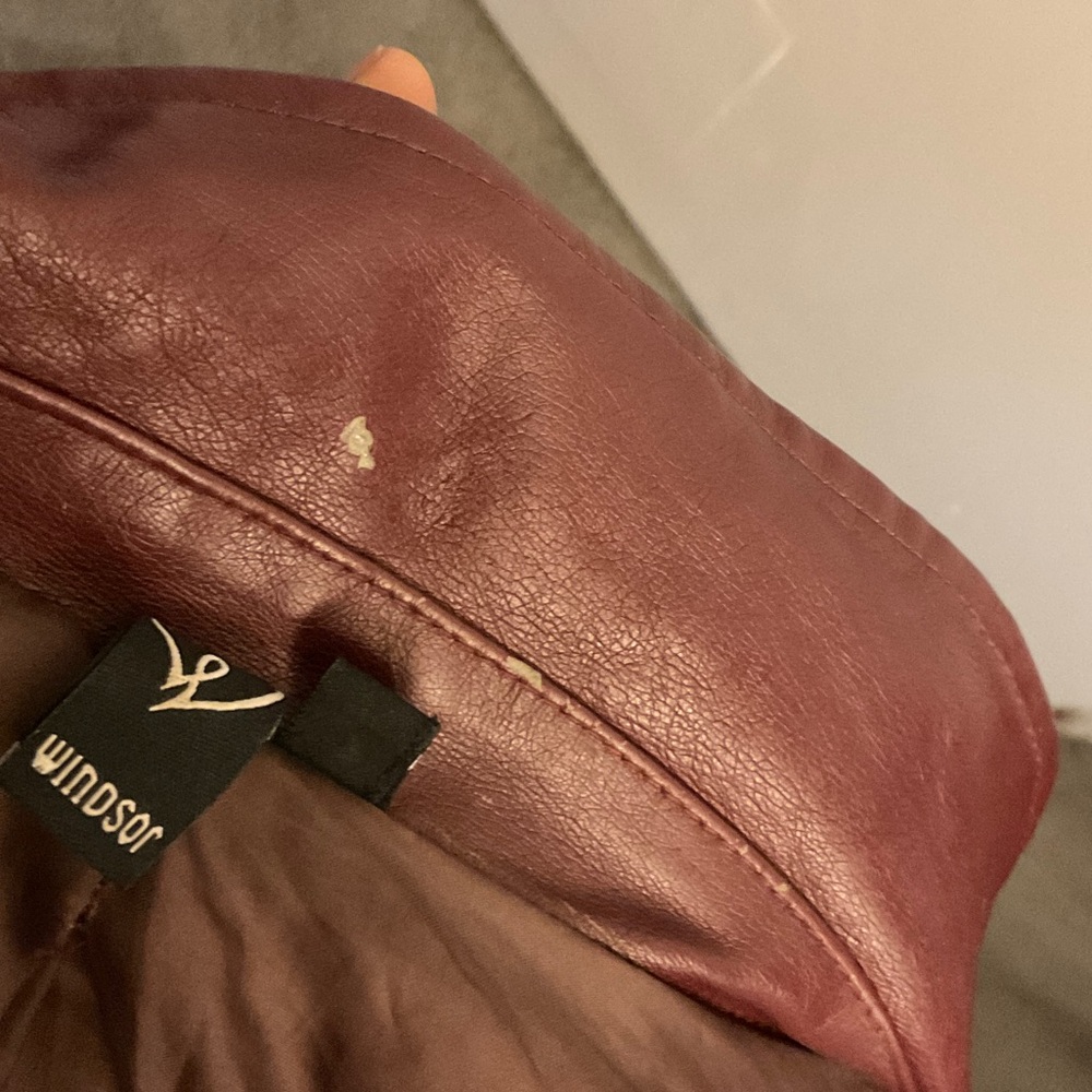 Windsor Deep Maroon Leather Jacket - image 5